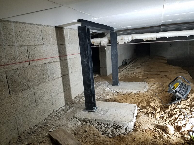 Poêle de masse L sur vide sanitaire - Etape 3